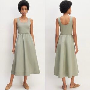 Everlane Women's Midi Dress in Sage Green